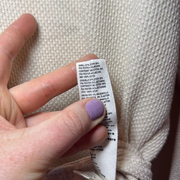 Free People women’s size medium tan floral heart to heart Henley long sleeve - Picture 4 of 4